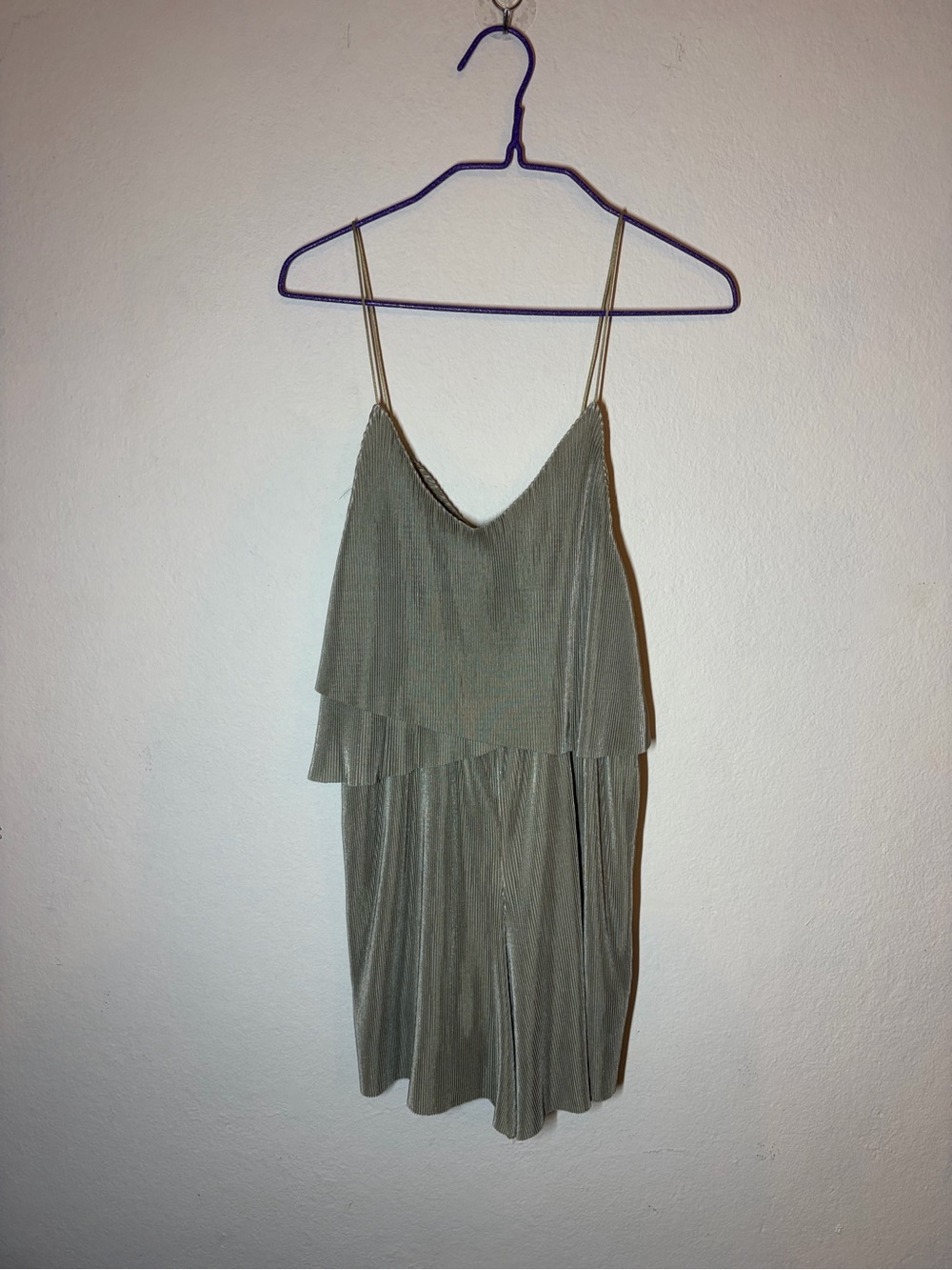Women’s Gray Strap Jumpsuit